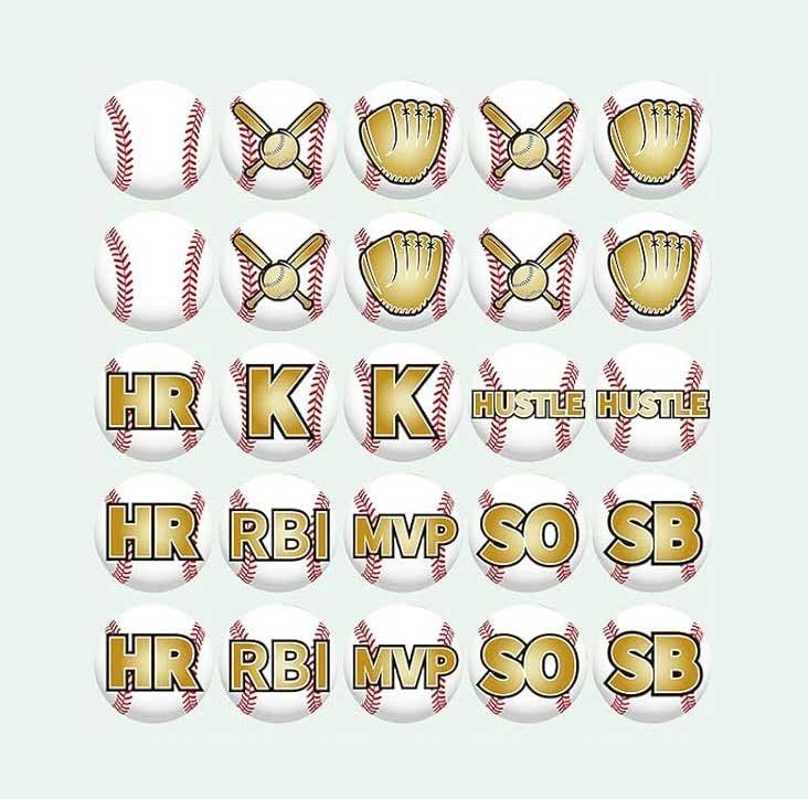 Autocollants récompense casque baseball