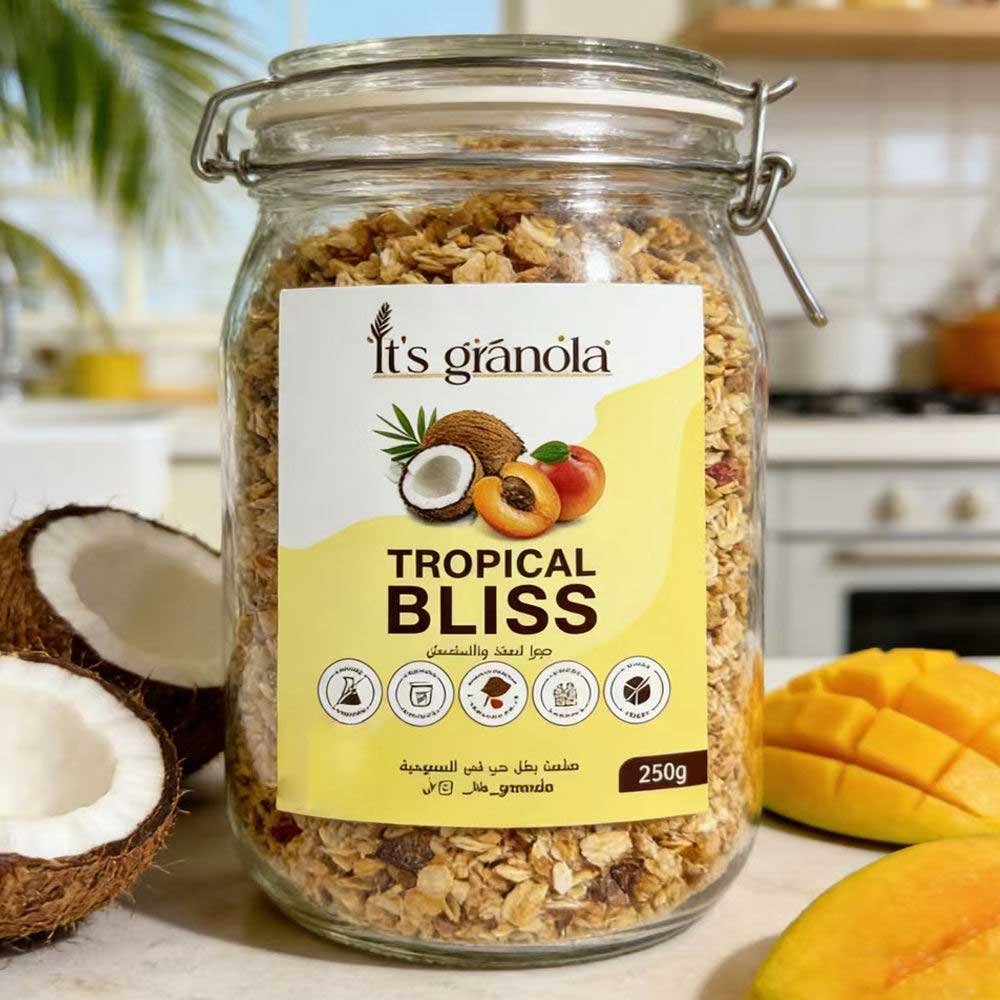 Étiquette conditionnement céréales petit-déjeuner