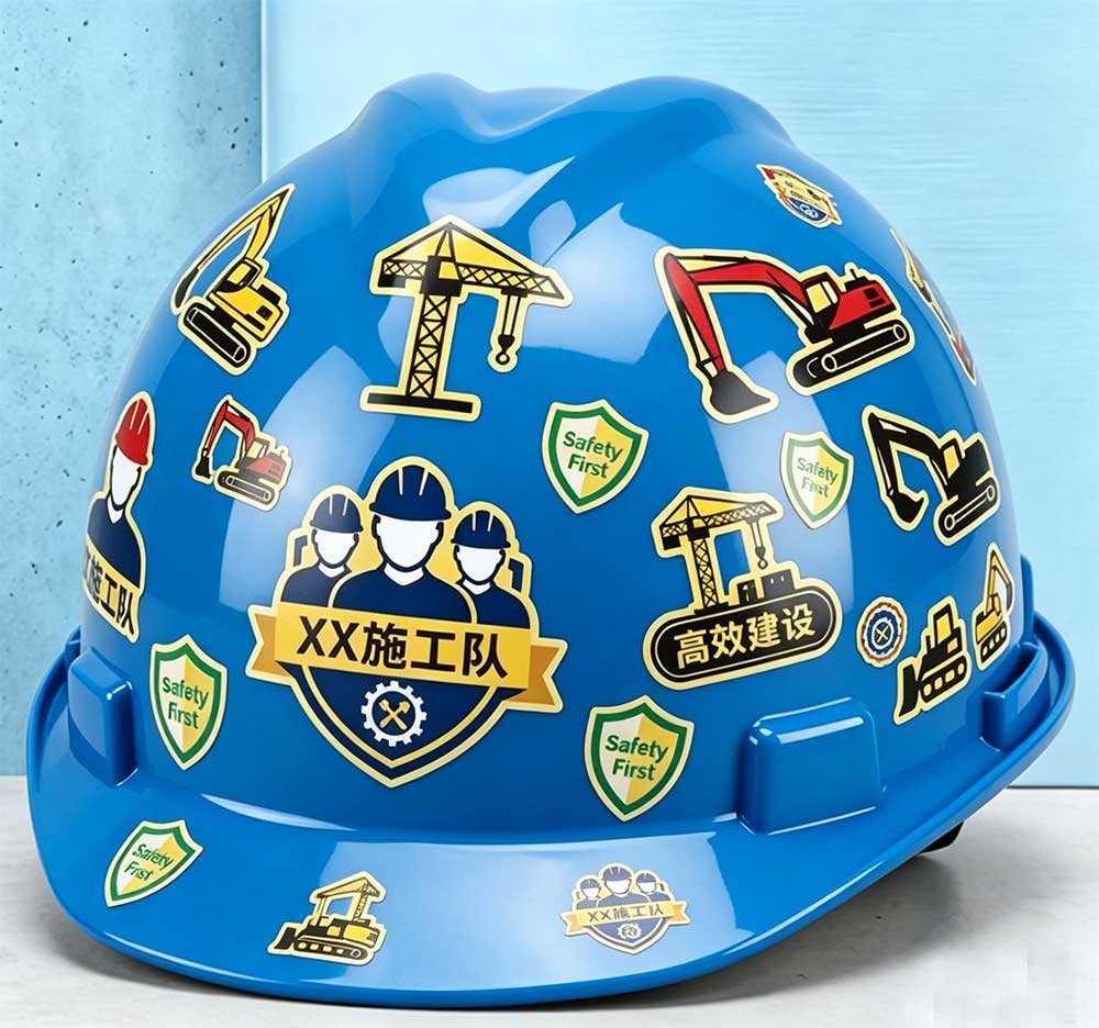 Formes sur mesure autocollants casque