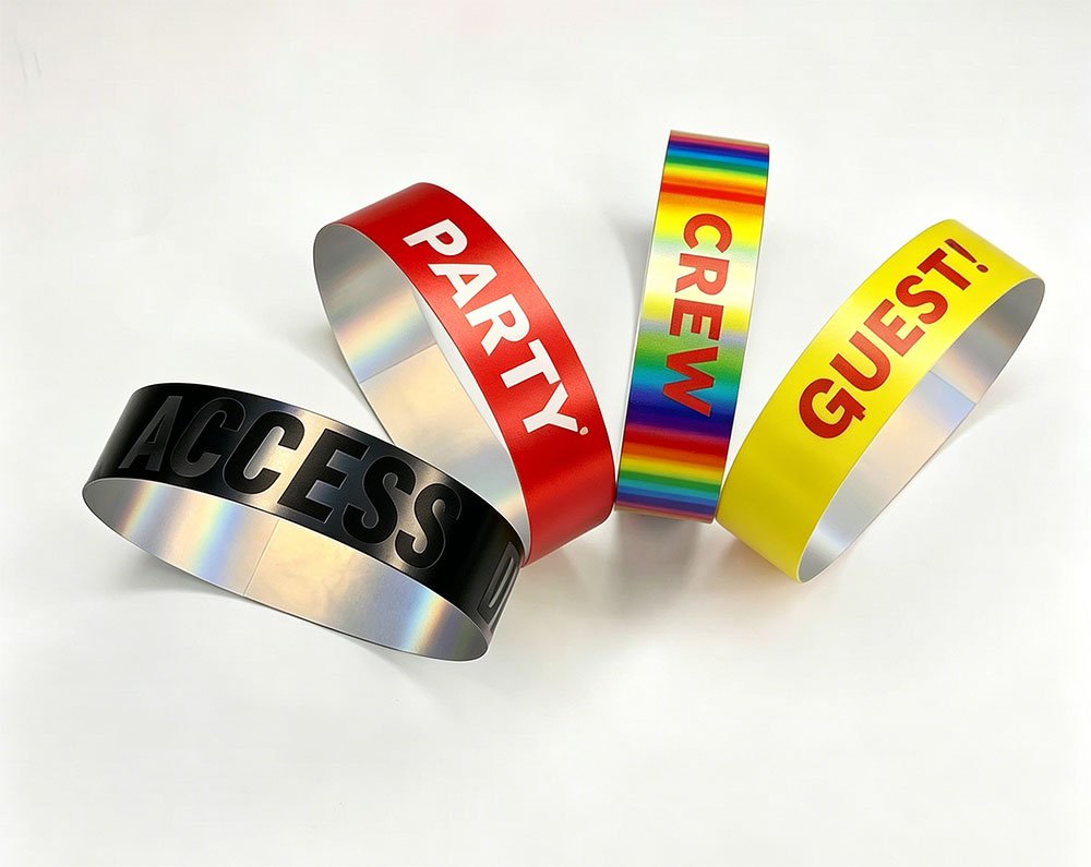 Bracelets sécurité hologramme personnalisés