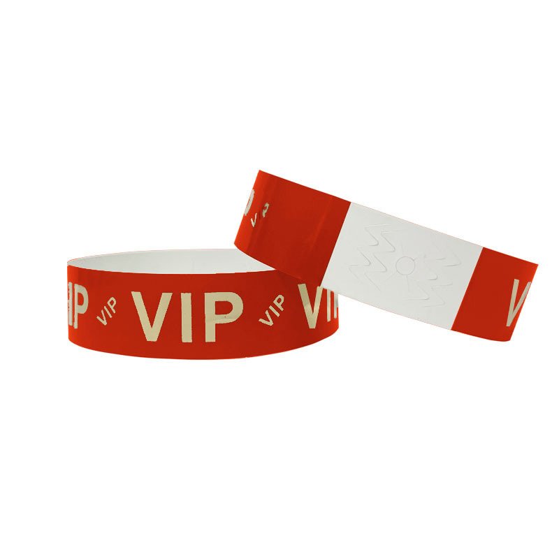 Bracelets VIP jetables avec dorure à chaud