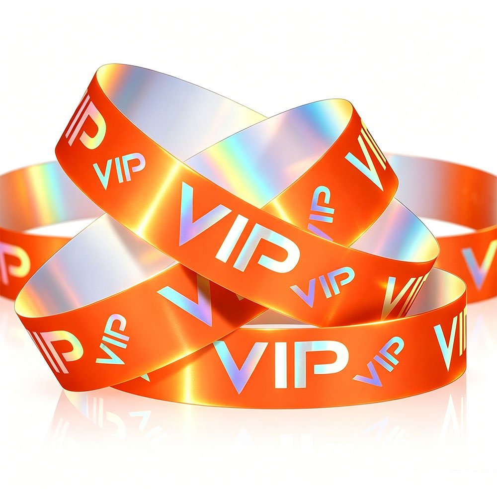 Bracelets holographiques Tyvek