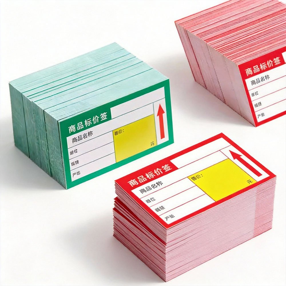 Étiquette prix MRP colorée retail