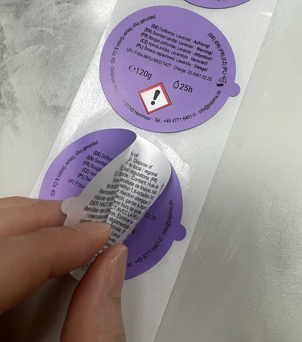 Étiquette multicouche