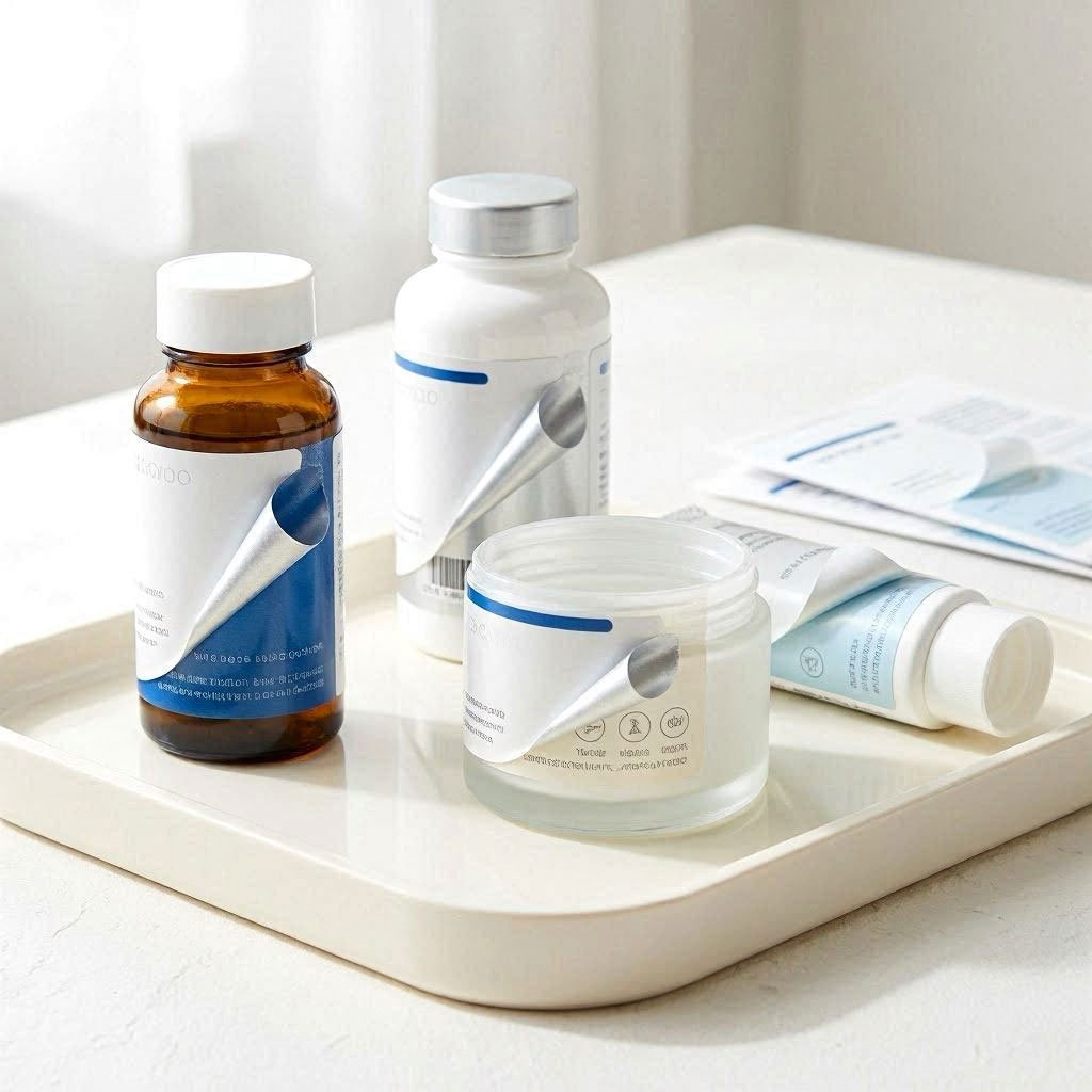 Étiquettes double couche santé
