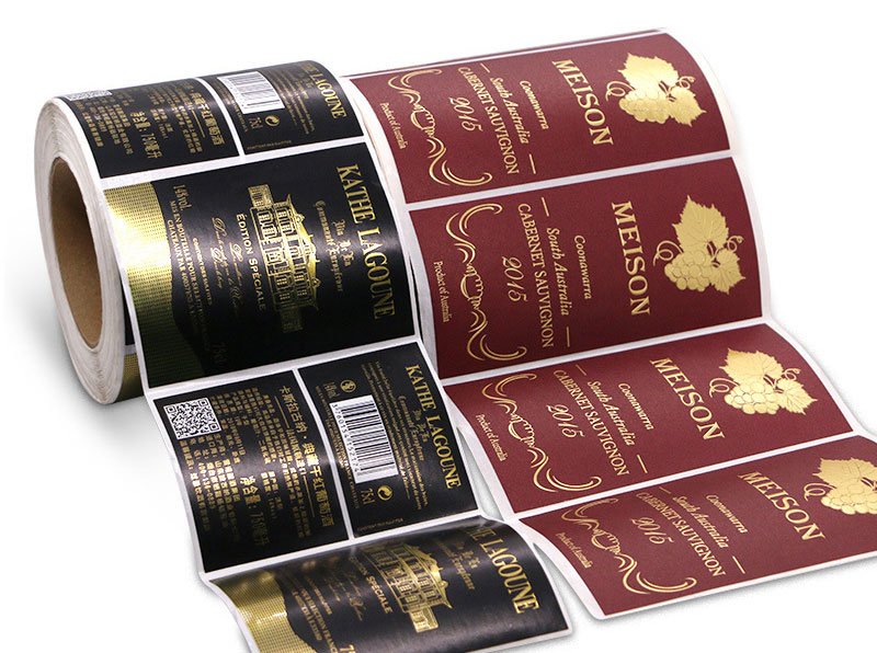 Marquage à chaud pour étiquettes de bouteilles de vin