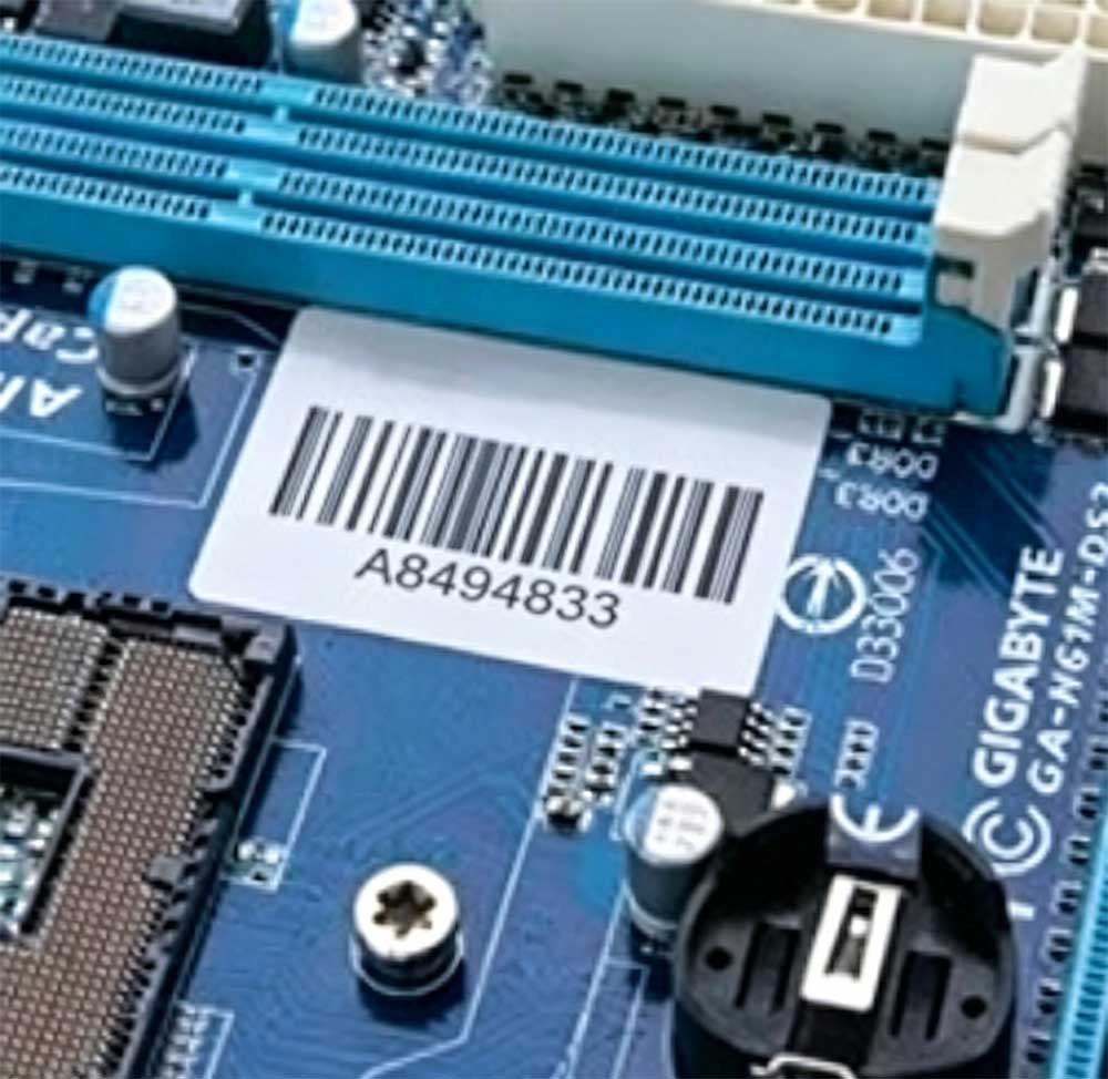 Étiquettes code-barres sécurisées résistantes à la chaleur