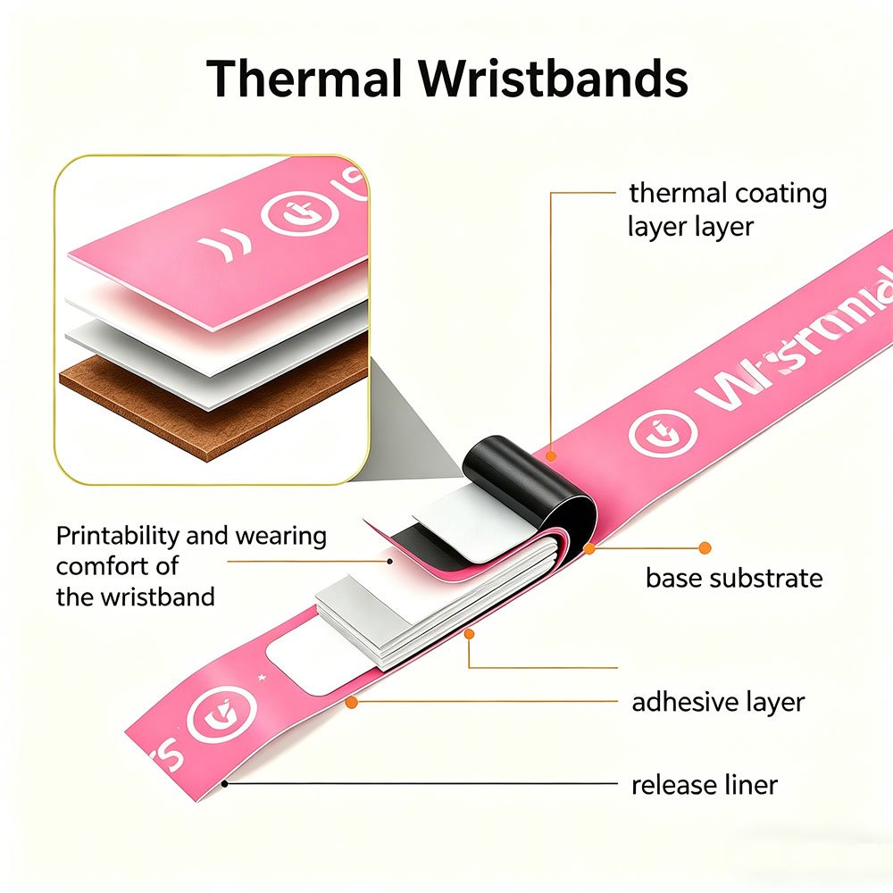 Coupe transversale des bracelets thermiques