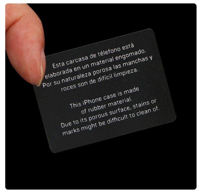 Étiquettes adhésives transparentes