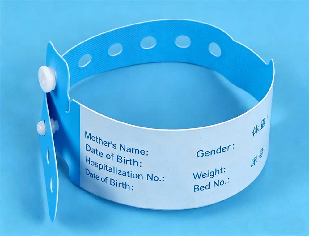 Bracelet bleu pour établissement de santé