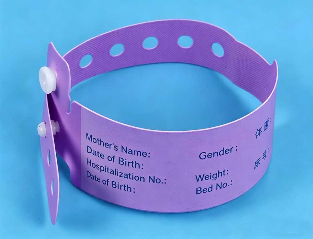 Bracelet violet pour établissement de santé