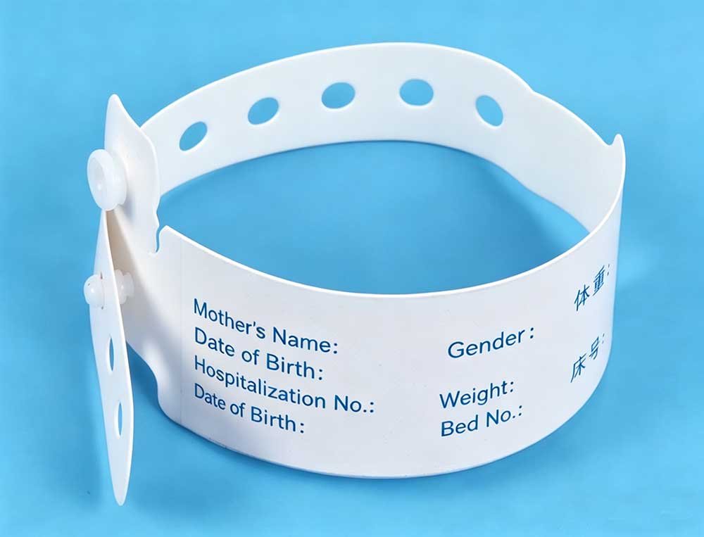 Bracelet blanc pour établissement de santé