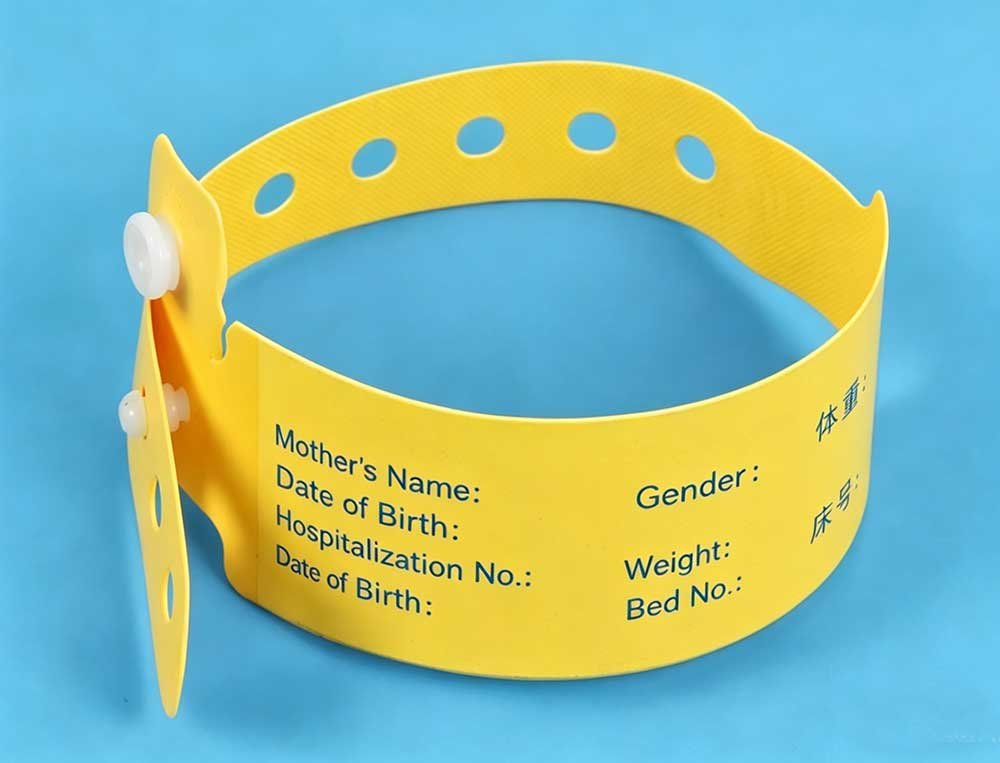 Bracelet jaune pour établissement de santé
